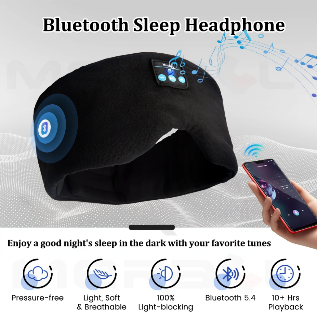 Bluetooth Maska na Spanie